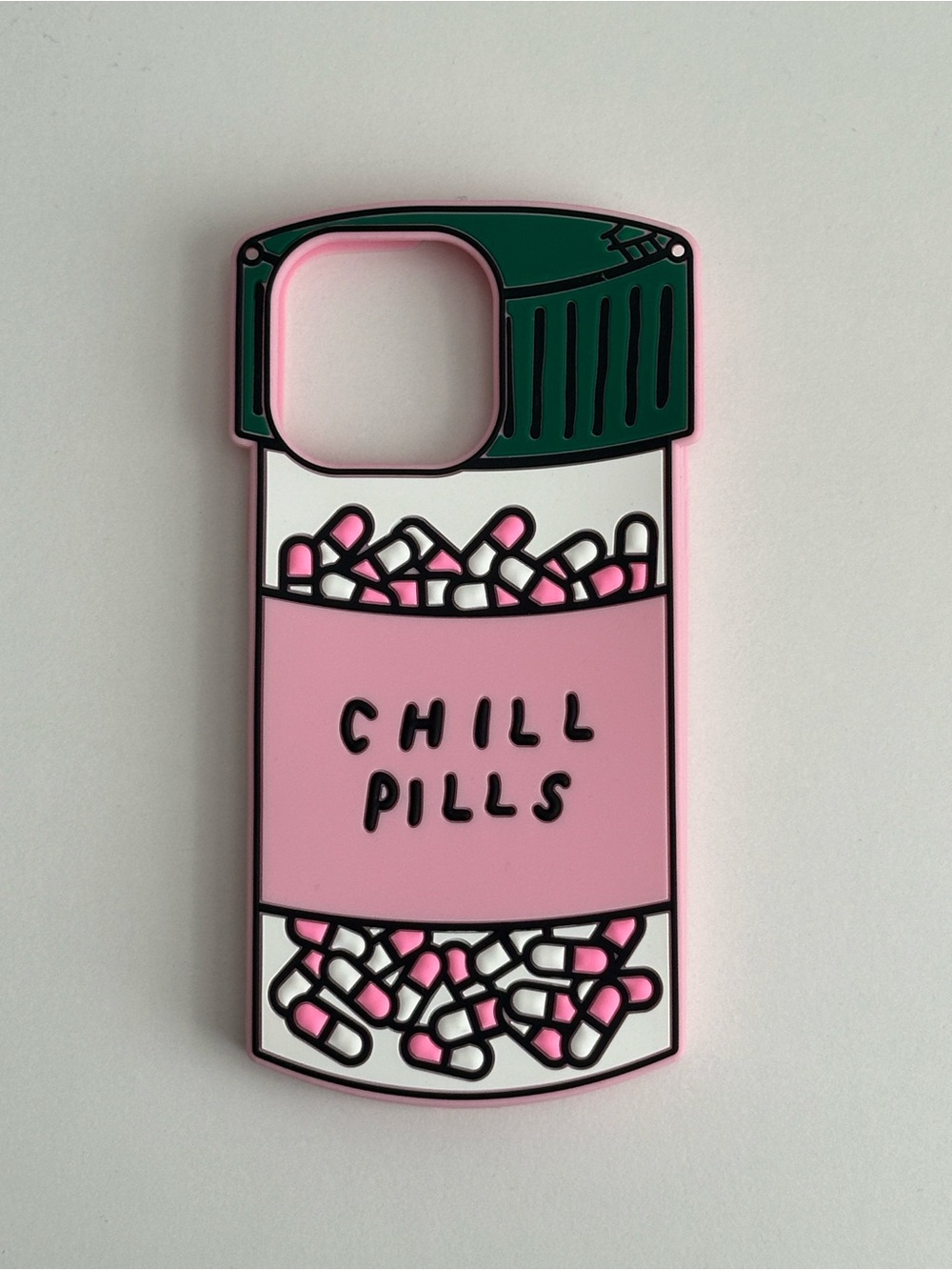 Pink Chill Pills Decorative Phone Case - 14 Pro MAX